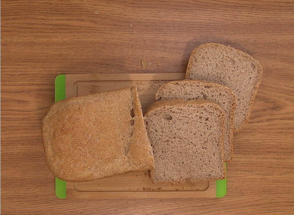 Sourdough bread with peanuts flour.